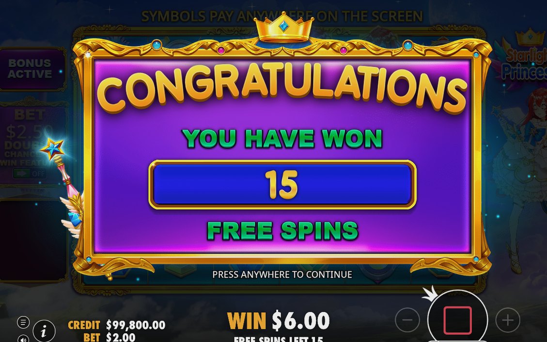 Free Spins där Total Multiplier multiplicerar varje vinst